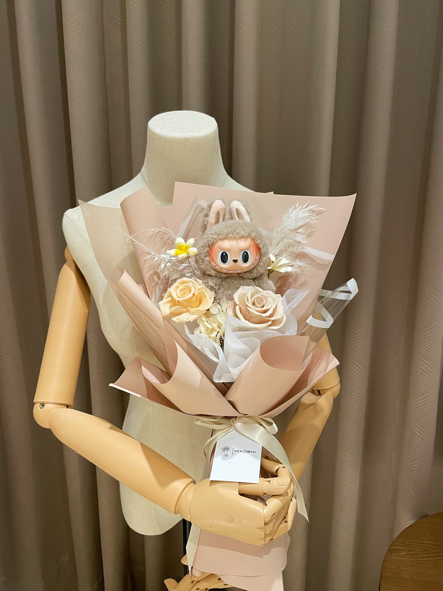 太妃糖糖拉布布永生花束