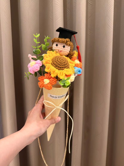 向日葵毛線花束