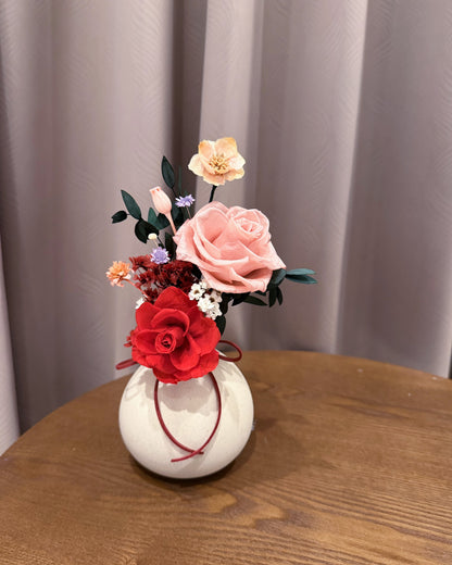 春喜入瓶永生花（含花瓶）