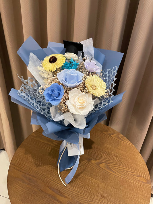 海鹽奶蓋永生花束