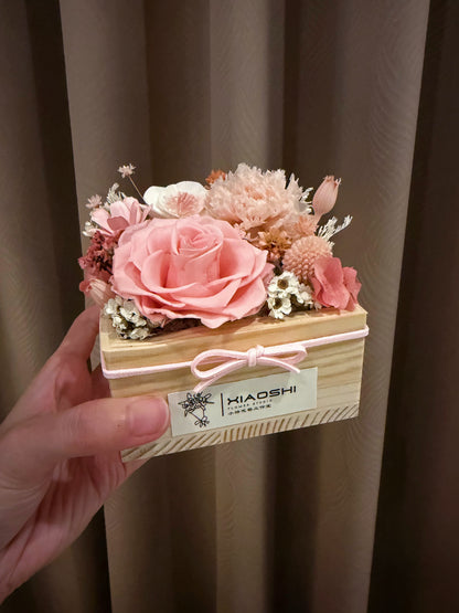 木盒永生桌花