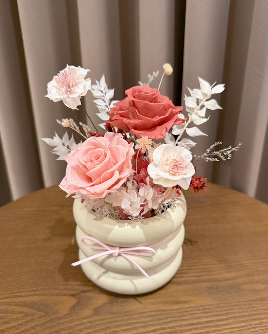 裸粉永生盆花